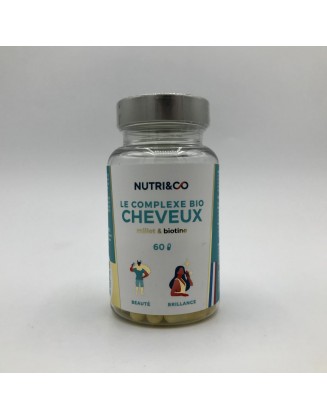 Le complexe Cheveux Millet & Biotine - 60 gélules - Nutri & Co
