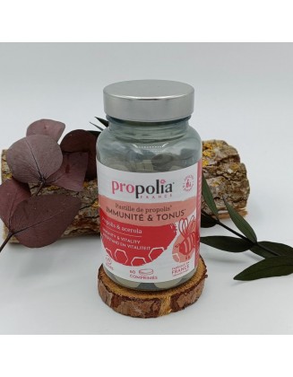Pastilles Immunité & Tonus - Propolis & Acérola - 60 comprimés - Propolia