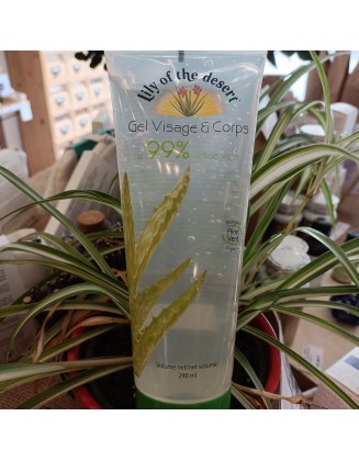 Gel d'Aloe Vera visage & corps - 99%  - bio - 240 ml - Lily of  the Desert