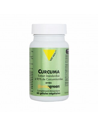 Curcuma 250mg - Extrait standardisé - 60 gélules - Vit'All+