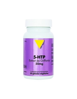 5-HTP Extrait de Griffonia 50mg - 30 gélules - VitAll+