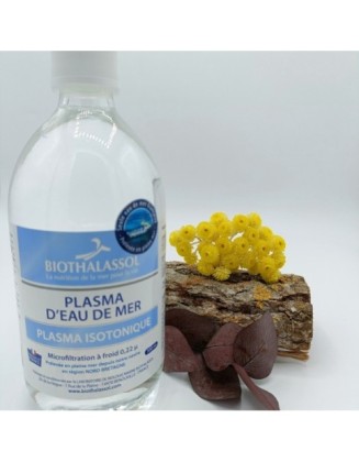 Plasma deau de mer - Isotonique - 500 ml - Flacon verre - Biothalassol