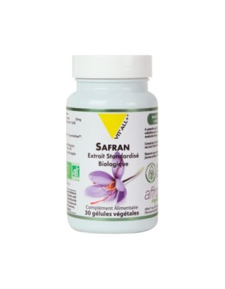 Safran  30mg -  Extrait standardisé  - 30 gélules - VitAll+