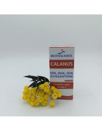 Calanus - EPA, DHA, SDA, Astaxanthine - Complexe Super Oméga 3 - 60 capsules - Biothalassol