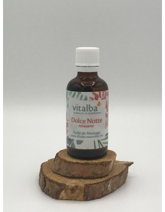 Huile de Massage relaxante Dolce Nottee  - 50 ml - Vitalba