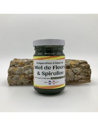 Miel de fleurs &  Spiruline - 125g - Etika Spirulina